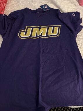 New Champion Purple JMU  Tee Shirt